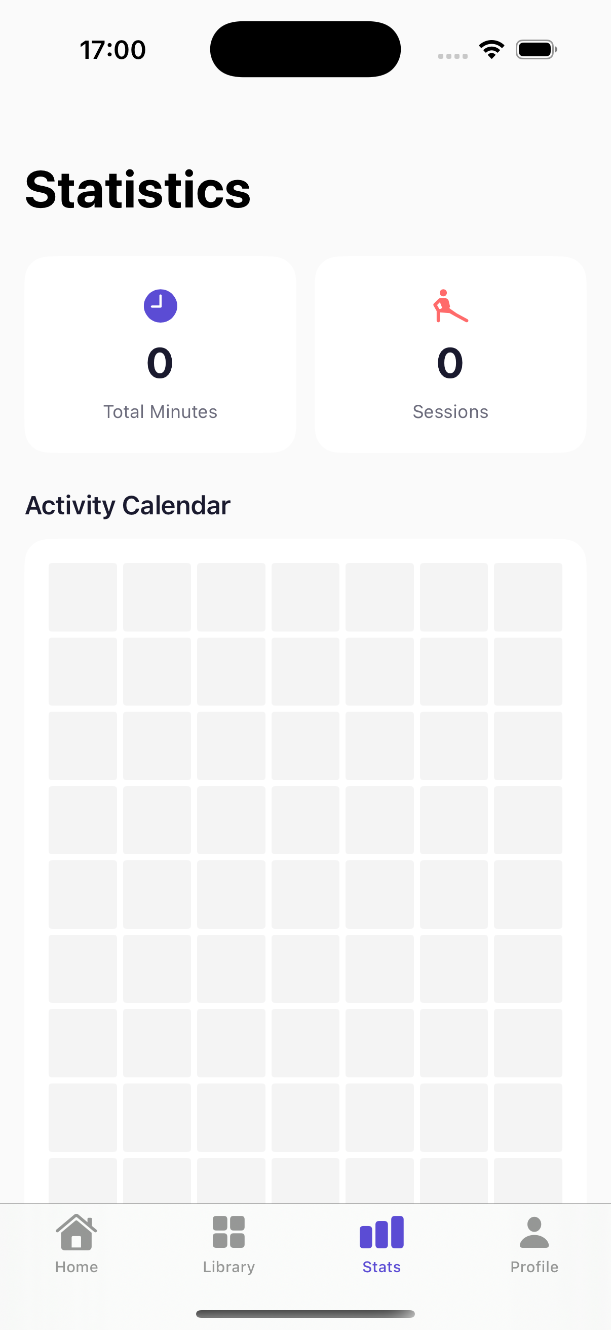 StretchGoGo screen 3: Mobility Trends & Streaks